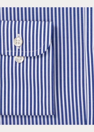 Polo Ralph Lauren Striped Easy Care Stretch Poplin Skjorter Herre Danmark (HAUGB4389)